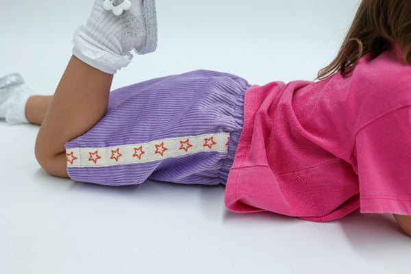 Sunday Siblings - Playtime Cord Shorts / Purple
