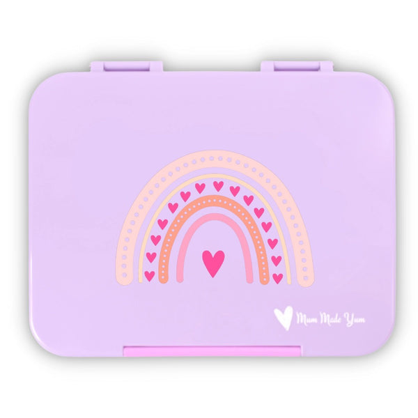 Mum Made Yum - Bento Lunchbox (Large) / Violet Rainbow Love