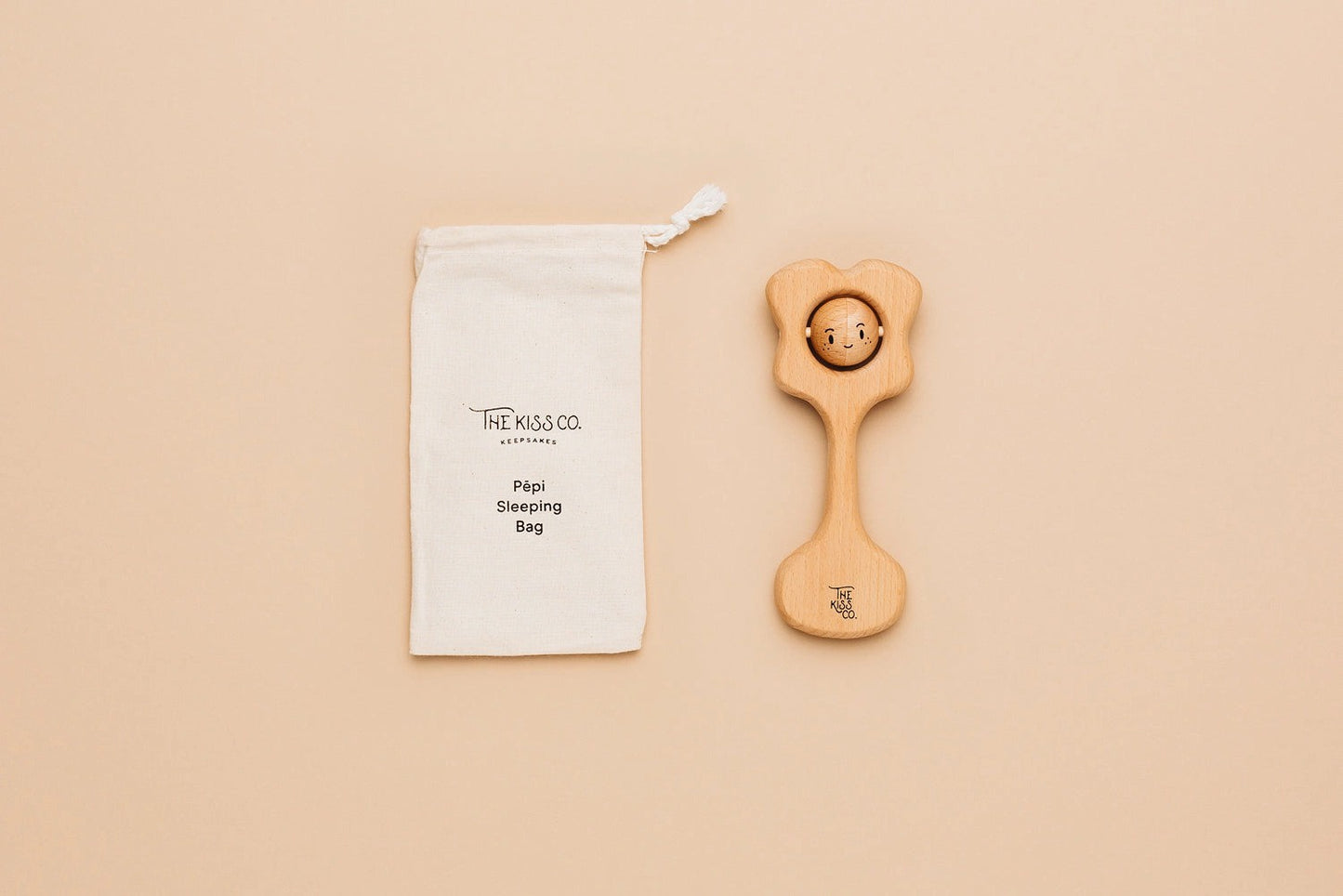 The Kiss Co - All Natural Teething Rattle / Pepi Kiss