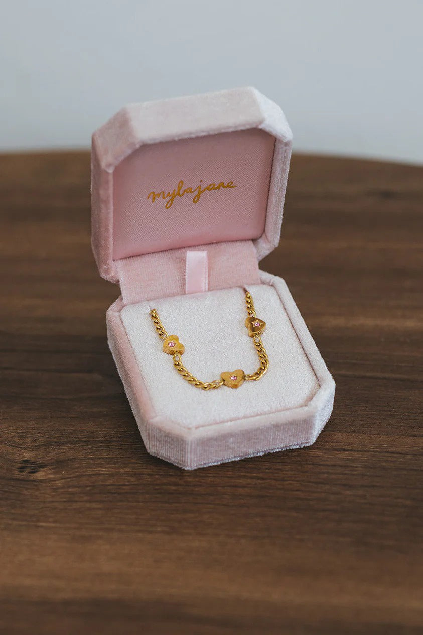 Myla Jane - Child Charm 18K Gold Bracelet / Heart