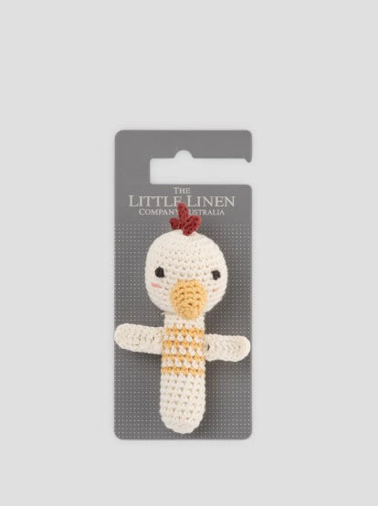 The Little Linen Company - Crochet Rattle