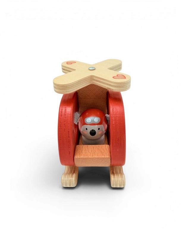 Toyslink - Onya Kids Wooden Koala Helicopter