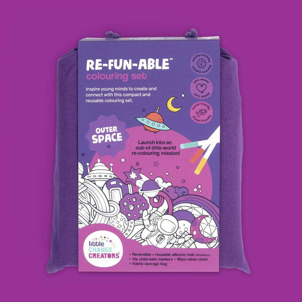 Little Change Creators - Outer Space | Re-Fun-Able™ Travel Activity + Play Mat