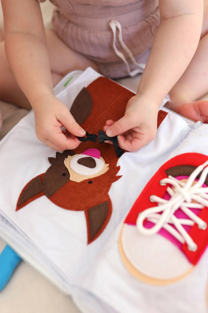 Curious Columbus - Fabric Activity Book - My Big Day
