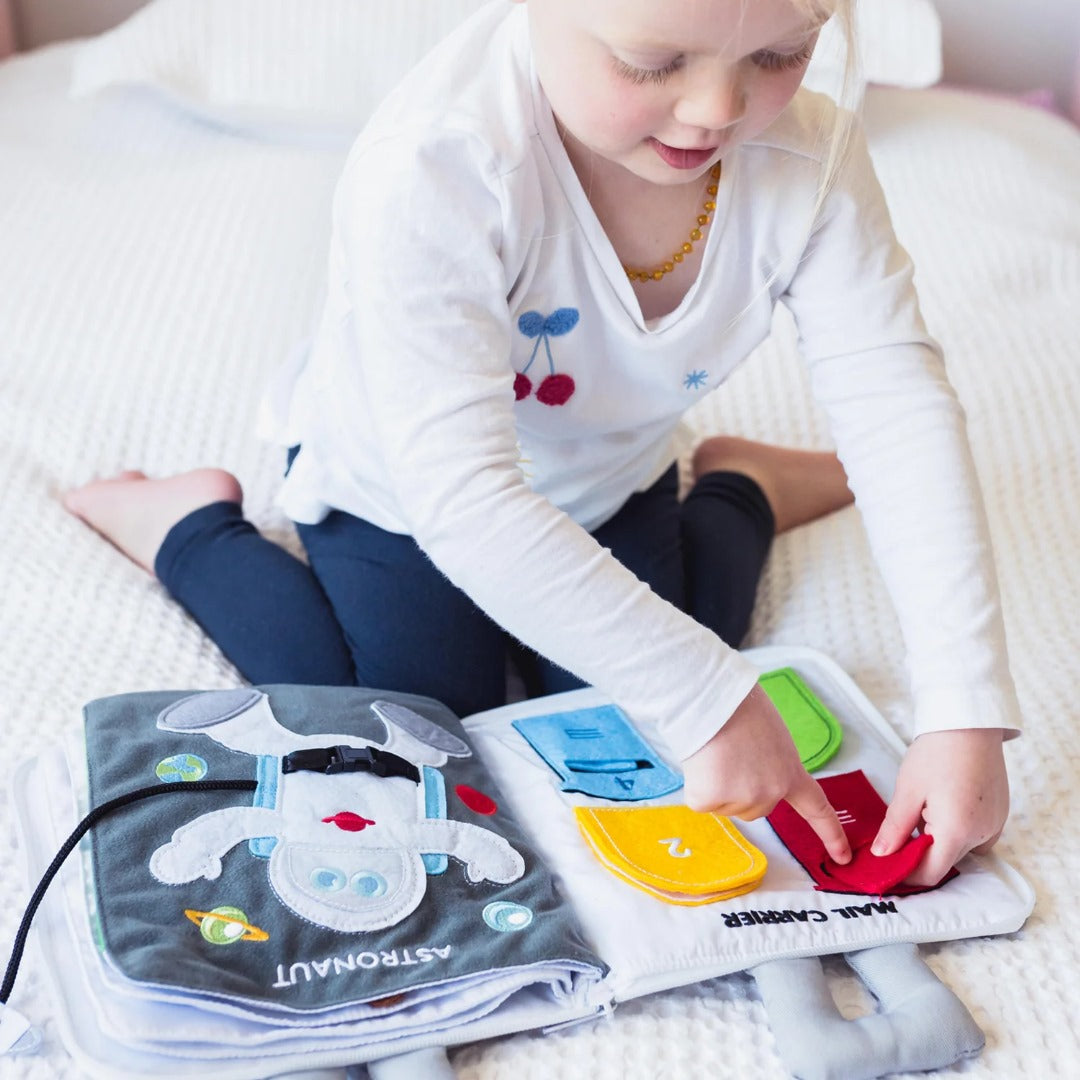 Curious Columbus - Fabric Activity Book - When I Grow Up