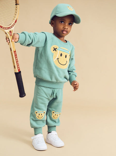 Huxbaby - Tennis Bear Sweatshirt / Turf