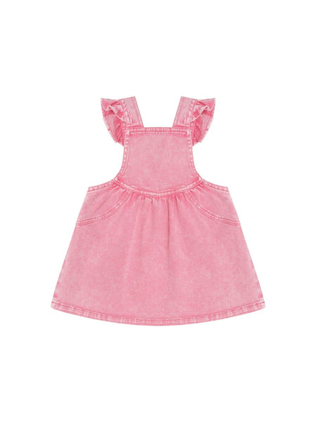 Huxbaby - Berry Vintage Pinafore Dress / Bubblegum