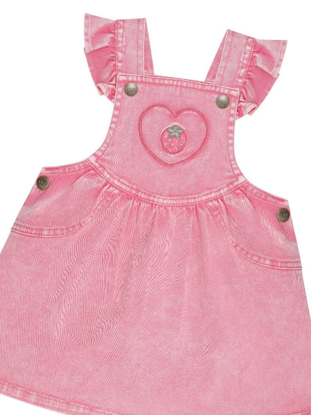 Huxbaby - Berry Vintage Pinafore Dress / Bubblegum