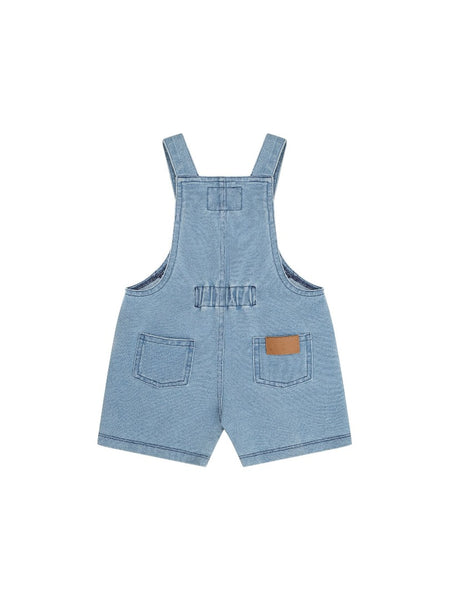 Huxbaby - Huxbear Knit Denim Short Overalls