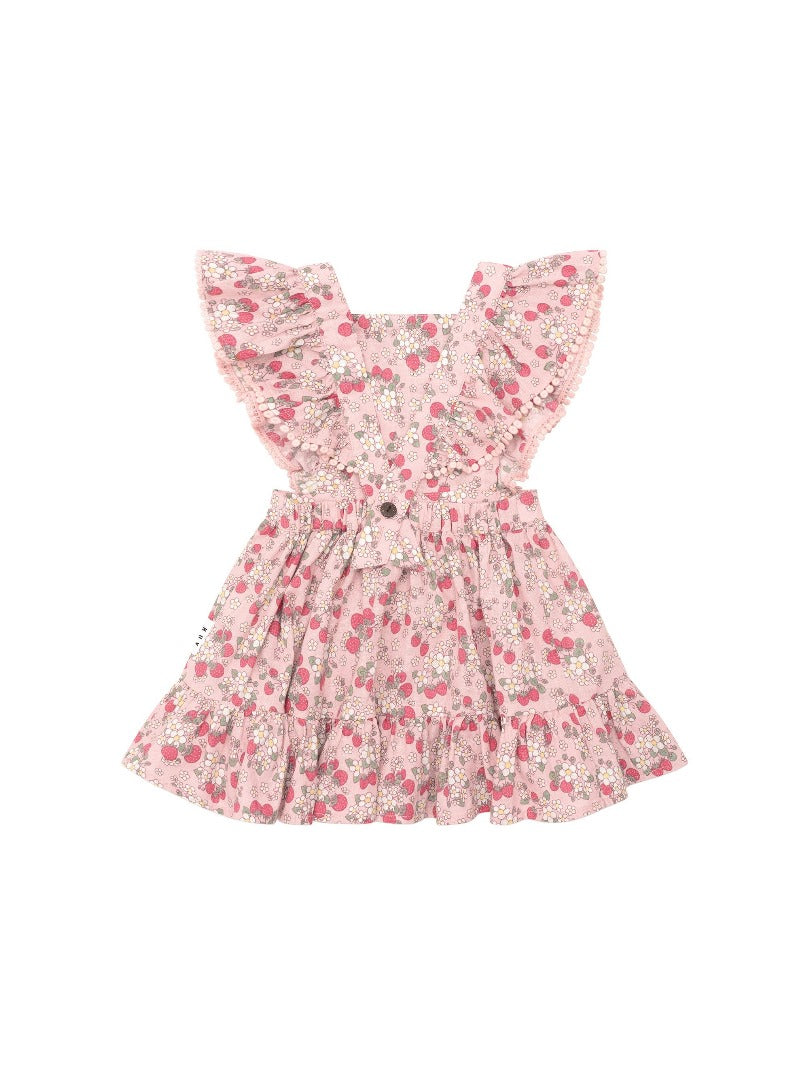 Huxbaby - Vintage Strawberry Ruffle Dress / Blush