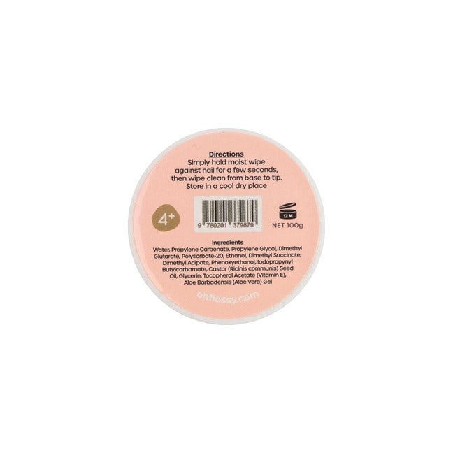 Oh Flossy - Water-Based Nail Polish Remover Wipes
