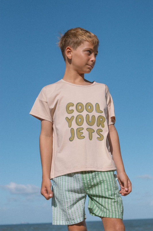 Olive + The Captain - Cool Your Jets Tee /  Taupe