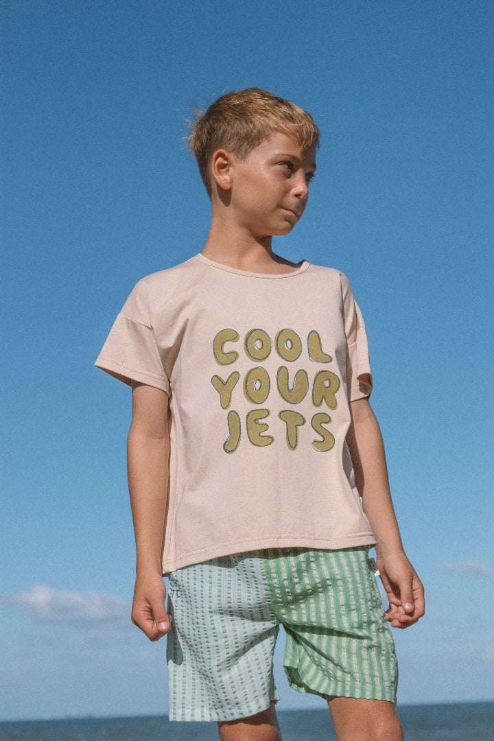 Olive + The Captain - Cool Your Jets Tee /  Taupe