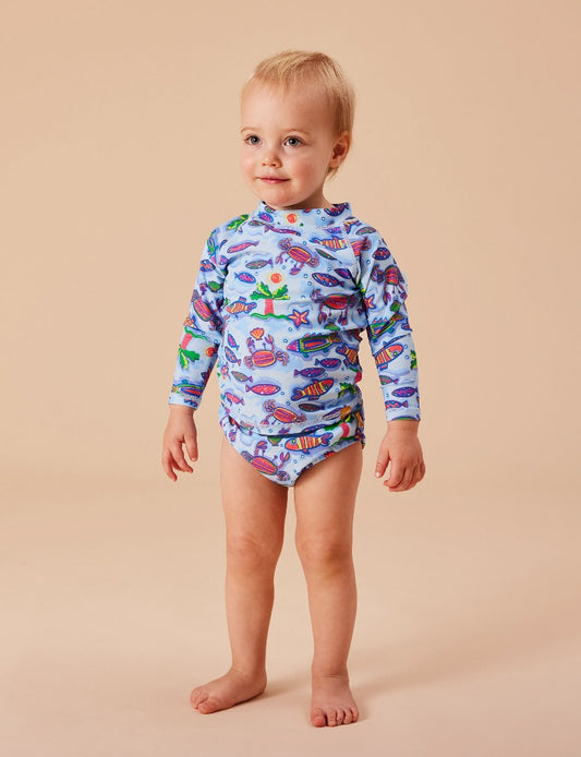 Goldie & Ace - Daydream Island Swim Nappy / Crystal Clear