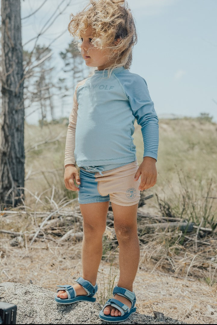 Cry Wolf- Baby Rash Vest/ Seaside