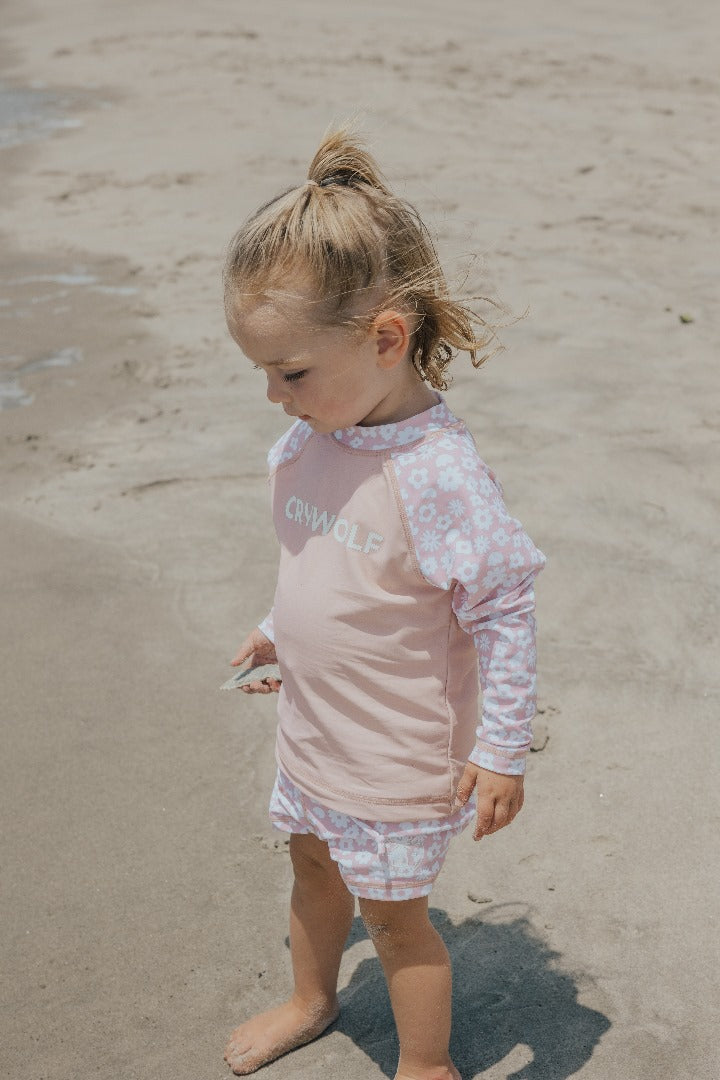 Cry Wolf- Baby Rash Vest/ Ditsy Floral