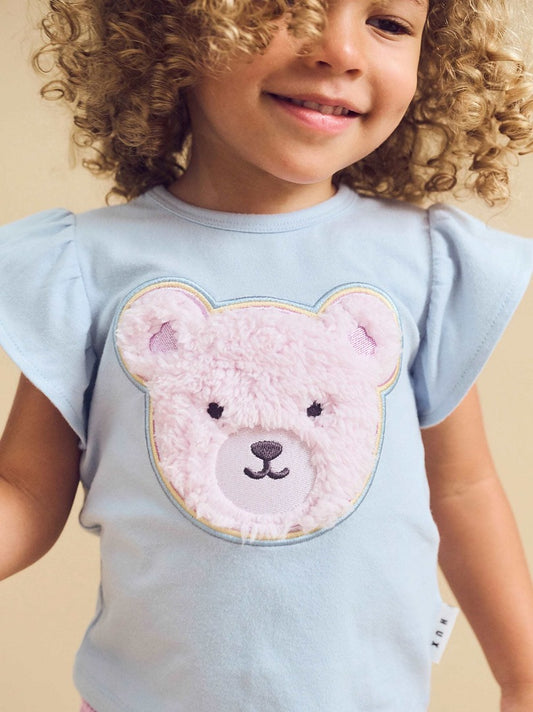 Huxbaby - Heart Fur Bear Frill T-Shirt