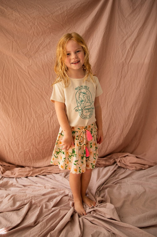 Bella + Lace - Kate T-Shirt-Almond Flour