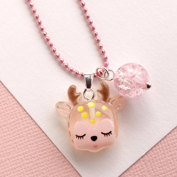 Lauren Hinkley - Pink Reindeer Necklace