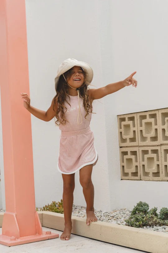 Cinnamon Baby - Terry Singlet / Dusty Rose
