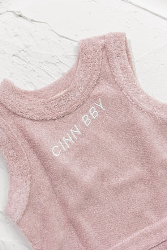 Cinnamon Baby - Terry Singlet / Dusty Rose