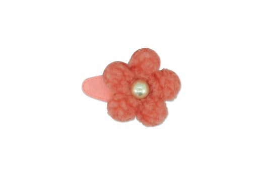 Milk & Soda - Fluffy Flower Hair Clip / Assorted