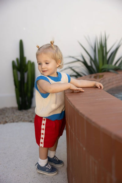 Sunday Siblings - Playtime Cord Shorts / Red