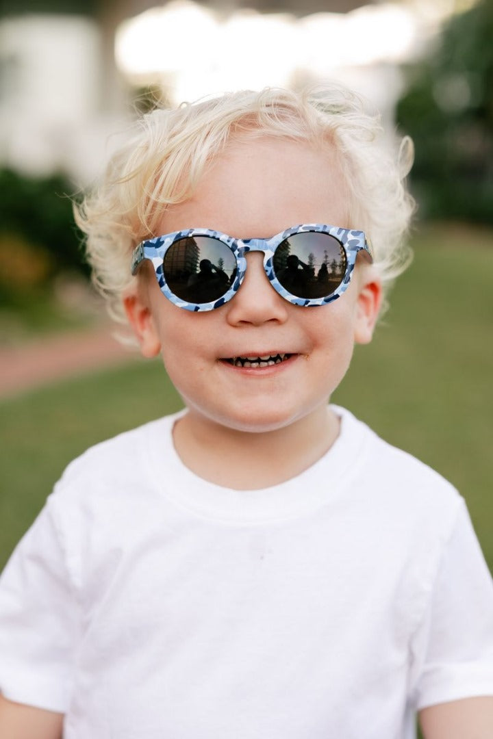 Frankie Ray Sunglasses - Pixie / Blue Camo (0-18 months)