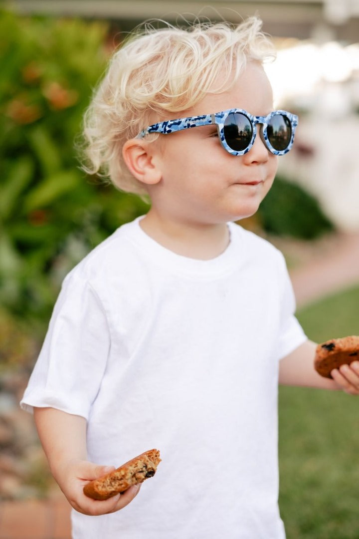 Frankie Ray Sunglasses - Pixie / Blue Camo (0-18 months)