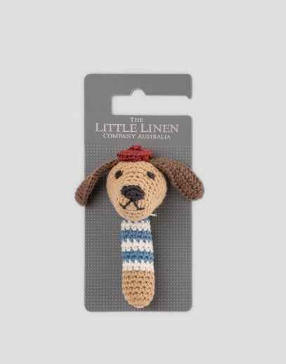 The Little Linen Company - Crochet Rattle
