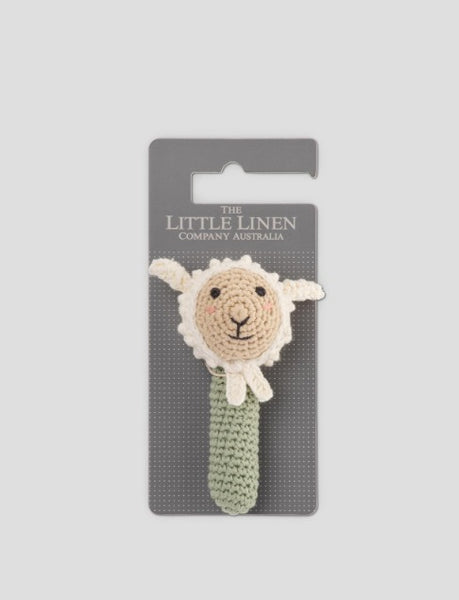 The Little Linen Company - Crochet Rattle