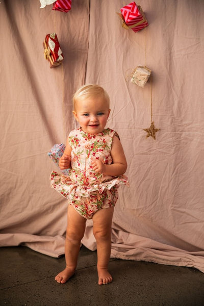 Bella + Lace - Angel Romper / Deck the Halls