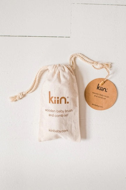 Kiin - Wooden Baby Brush + Comb Set