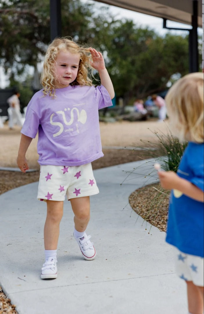 Sunday Siblings - Kiddo Shorts / Purple