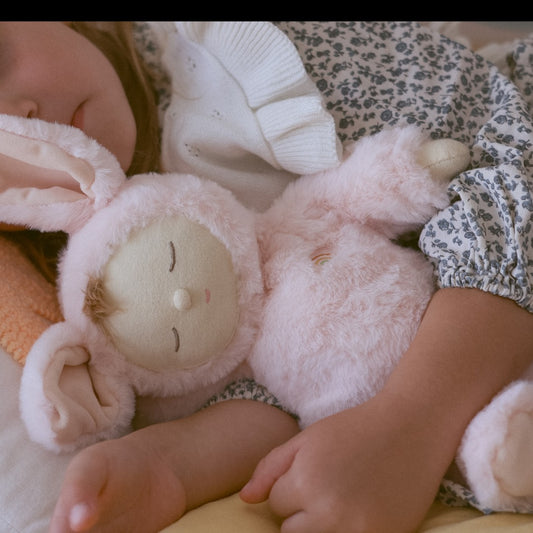 Dinkum Dolls - Lullaby Cozy Dinkum / Bunny Moppet Pink