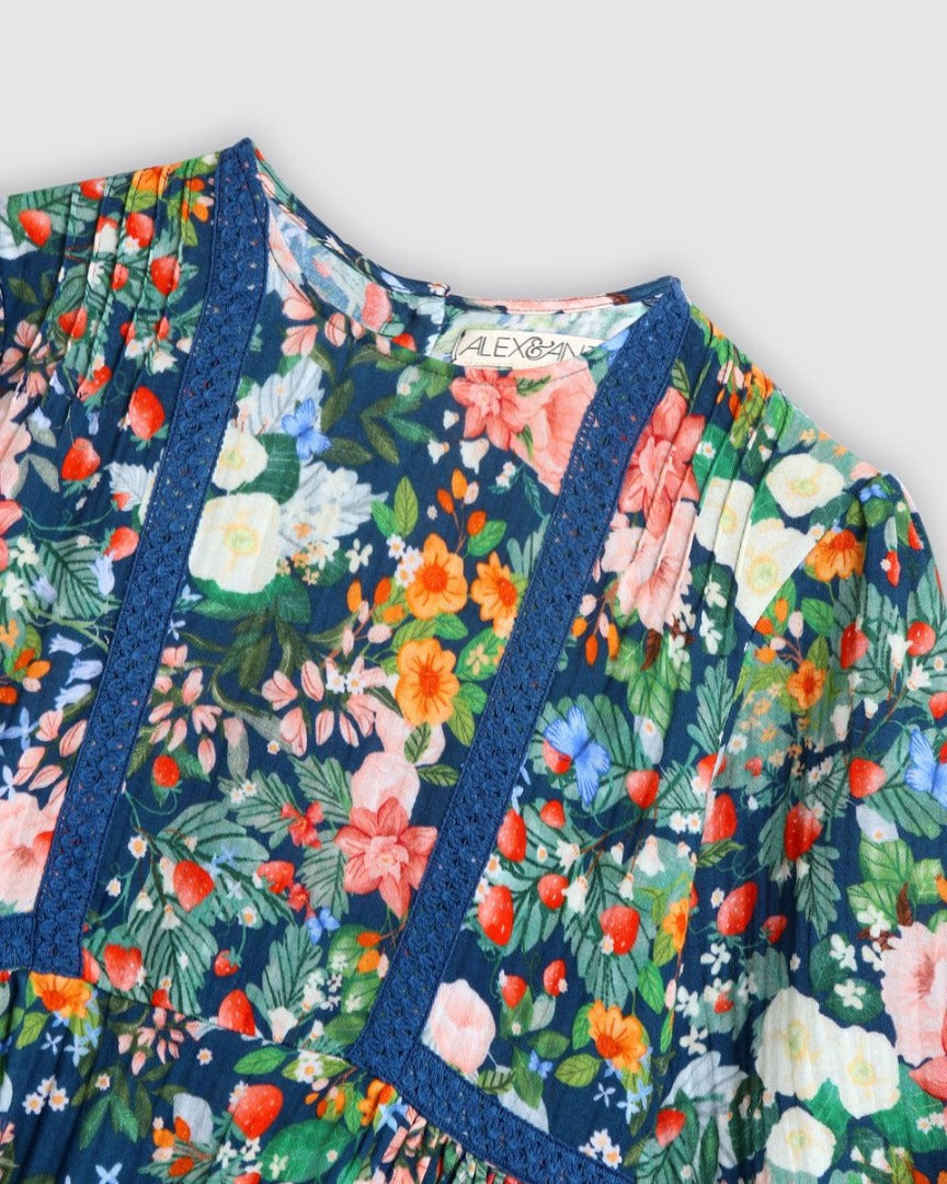 Alex & Ant - Primrose Dress / Strawberry Navy