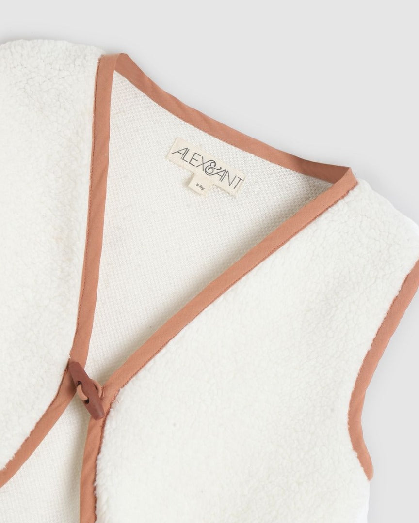Alex & Ant - Magnolia Vest - Natural Sherpa