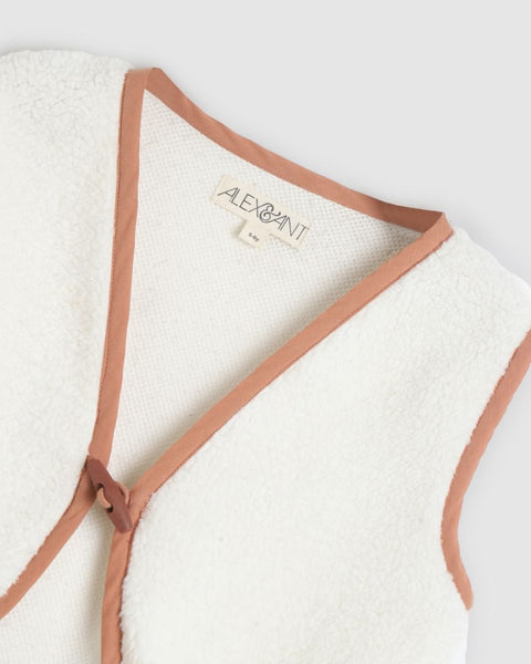 Alex & Ant - Magnolia Vest - Natural Sherpa