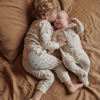 Nature Baby - 2PC Long Sleeve Pyjamas / Rabbitty Print
