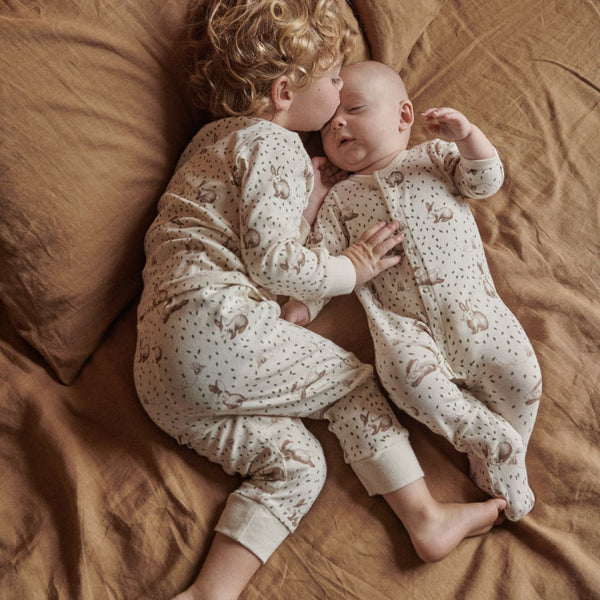 Nature Baby - 2PC Long Sleeve Pyjamas / Rabbitty Print