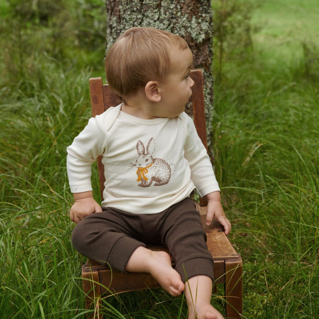 Nature Baby - Baby Tee / Rabbitty Natural Print