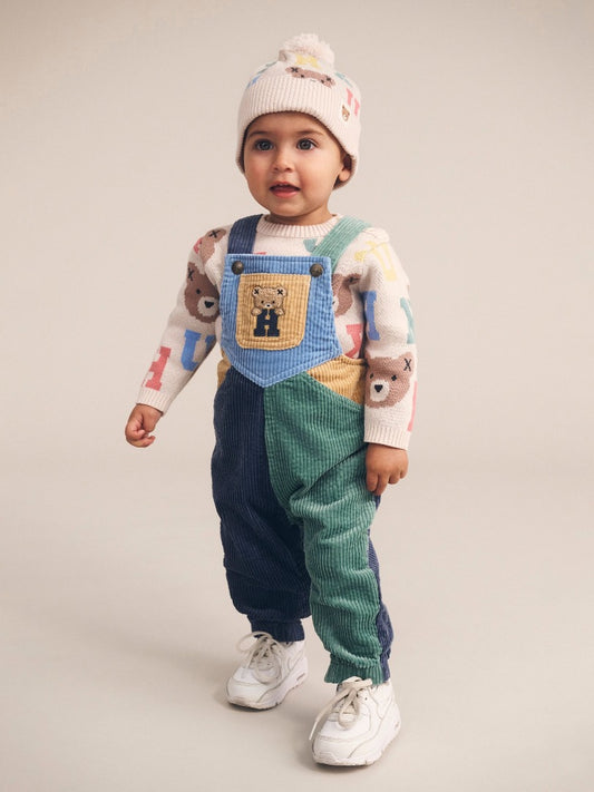 Huxbaby - Midnight Colour Block Overalls