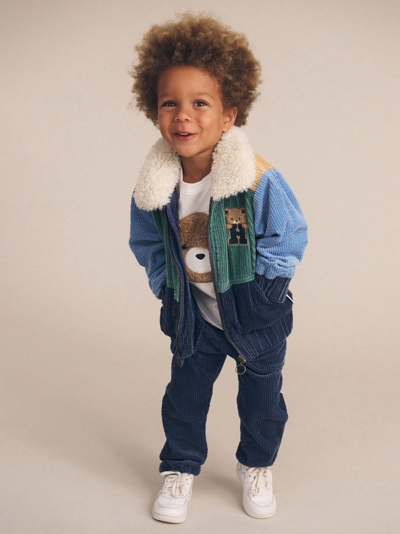 Huxbaby - Midnight Colour Block Cord Jacket