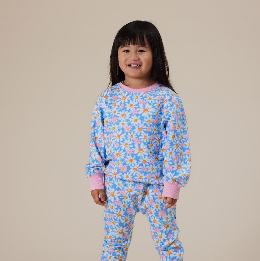 Goldie & Ace - Seaside Daisy Relaxed Terry Sweater