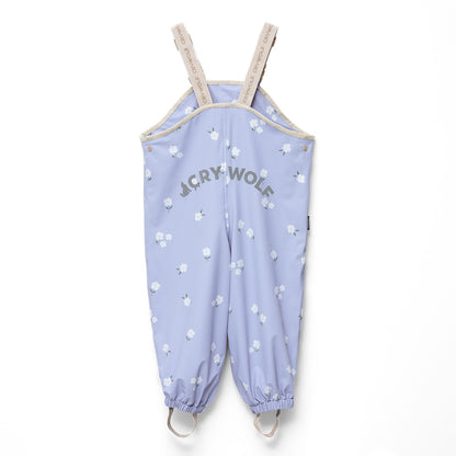 Cry Wolf - Rain Overalls / Floral Periwinkle
