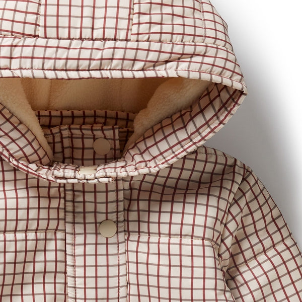 Wilson + Frenchy - Puffer Jacket / Amber Check