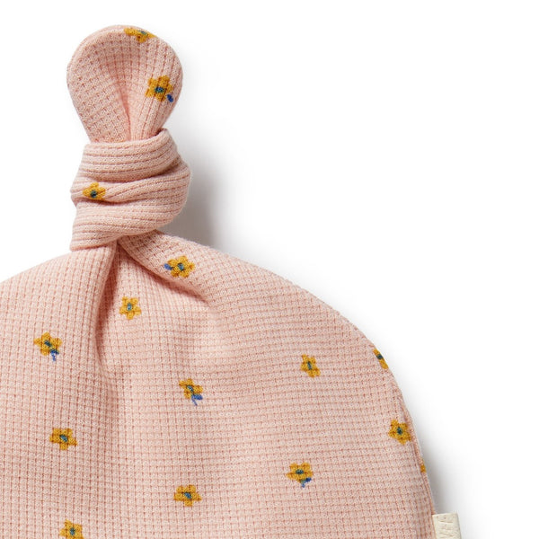 Wilson + Frenchy - Organic Waffle Knot Hat /  Little Fleur