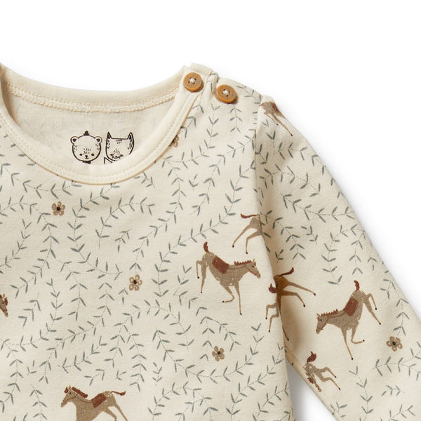 Wilson + Frenchy - Organic Bodysuit / Trixie Horse