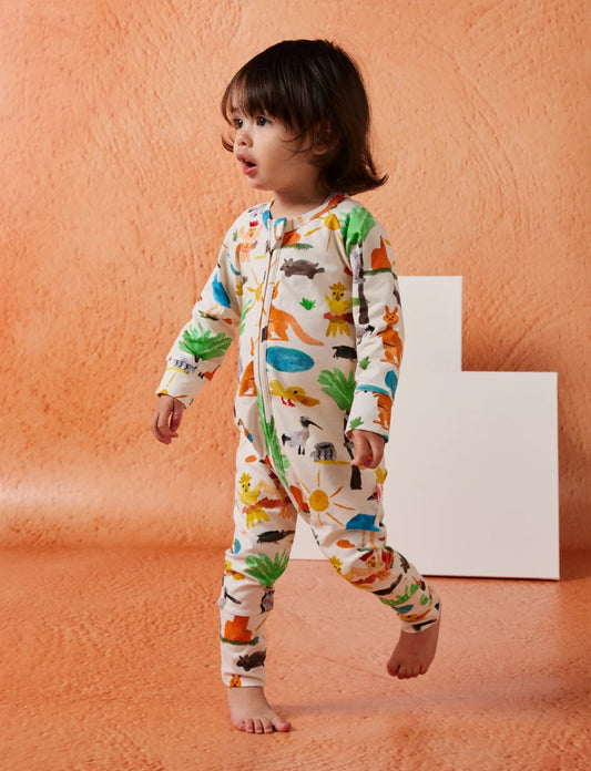 Halcyon Nights - Long Sleeve Romper / Yo's Country