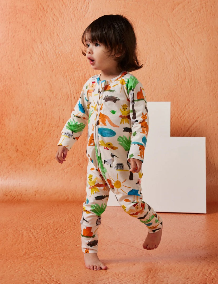 Halcyon Nights - Long Sleeve Romper / Yo's Country